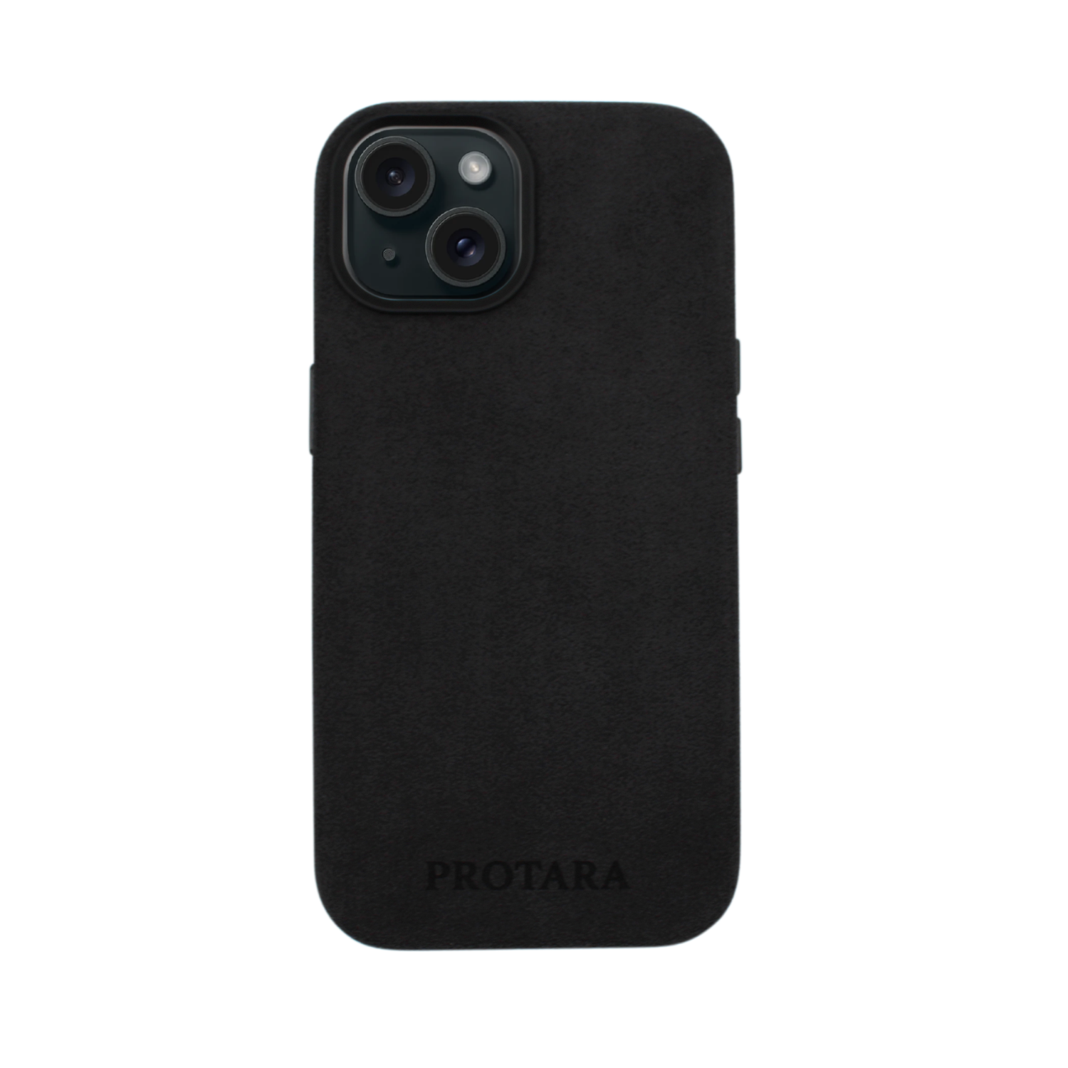 PROTARA Alcantara iPhone 15 deksel - Midnight Jet Black