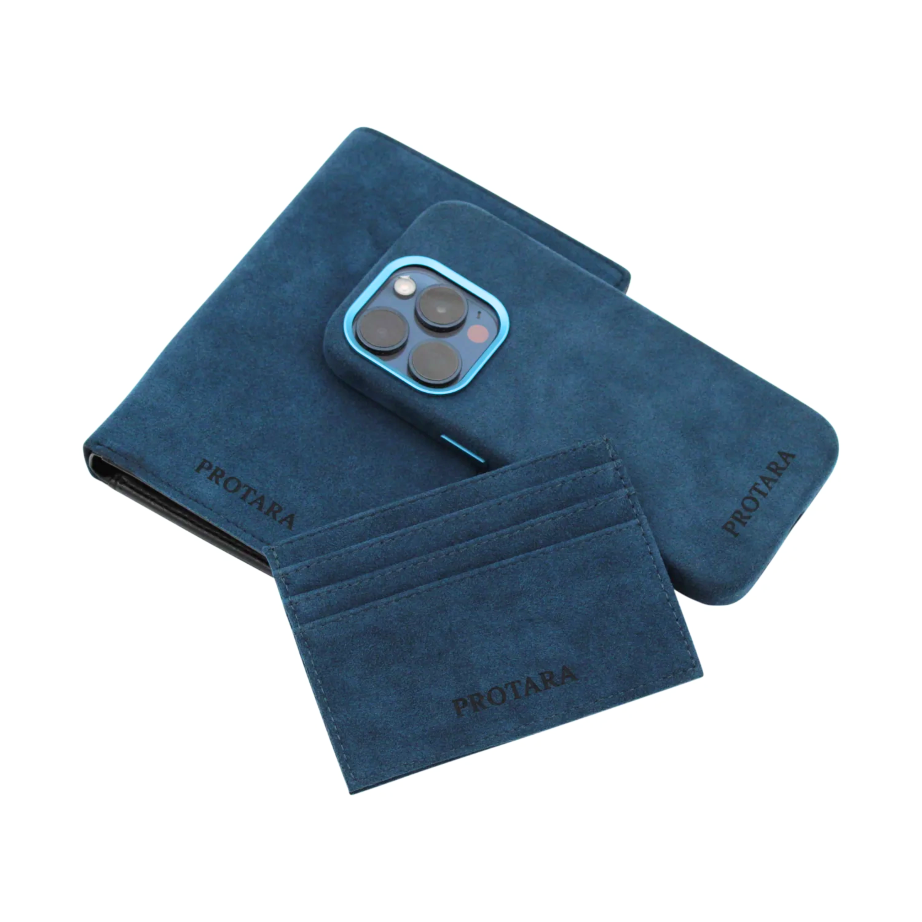 PROTARA Alcantara Passholder - Ocean Voyage Blue
