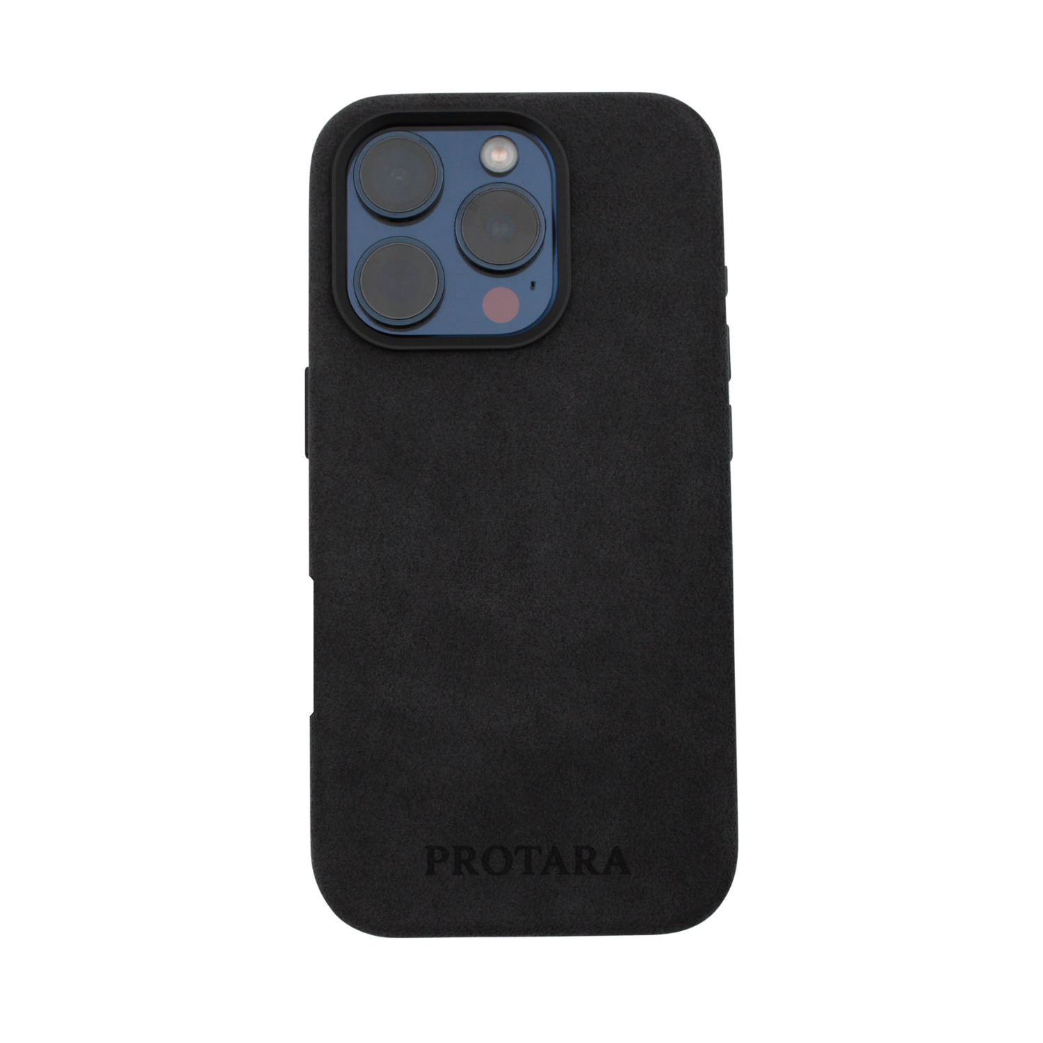 PROTARA Alcantara iPhone 16 Pro deksel - Midnight Jet Black