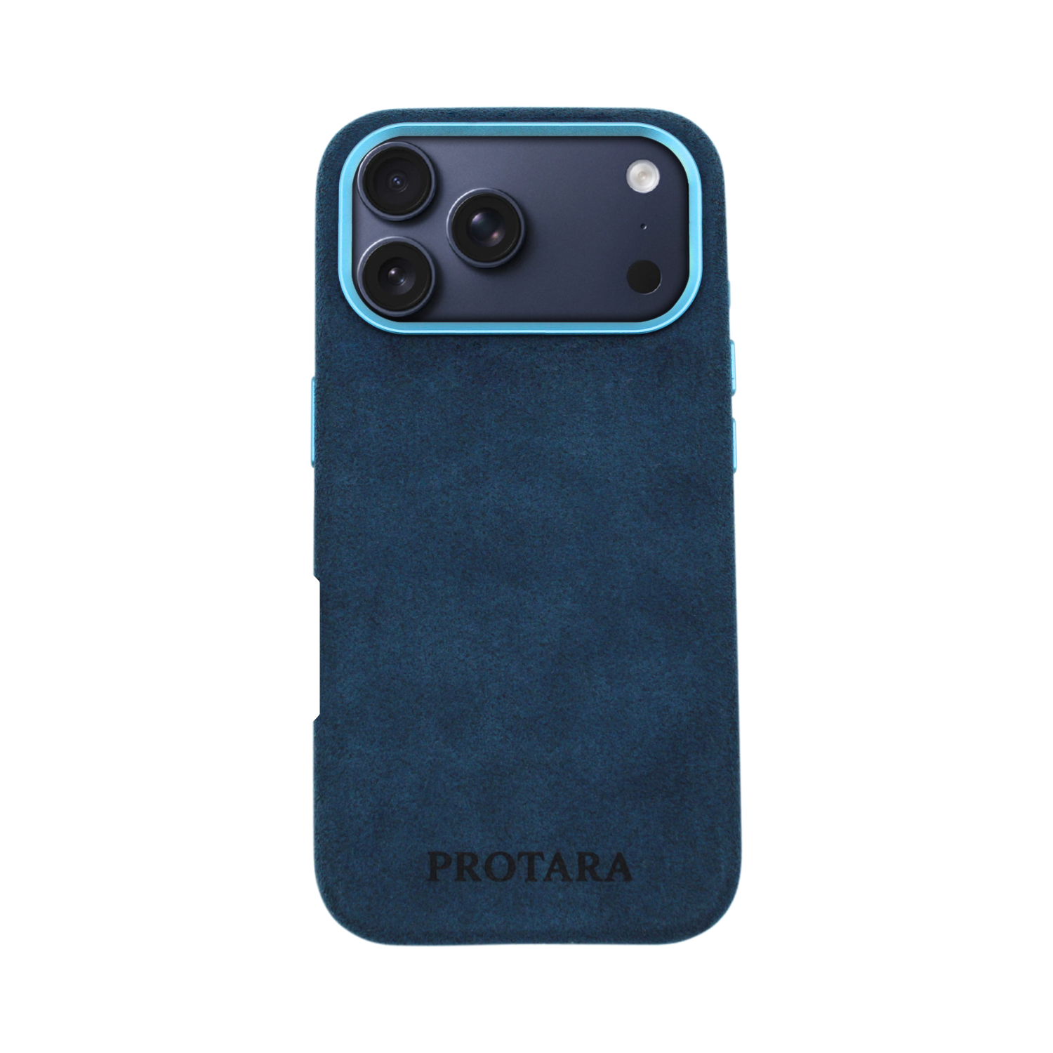 PROTARA Alcantara iPhone 17 Pro deksel – Ocean Voyage Blue